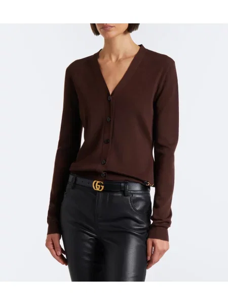 Cardigan Gucci de lână maro