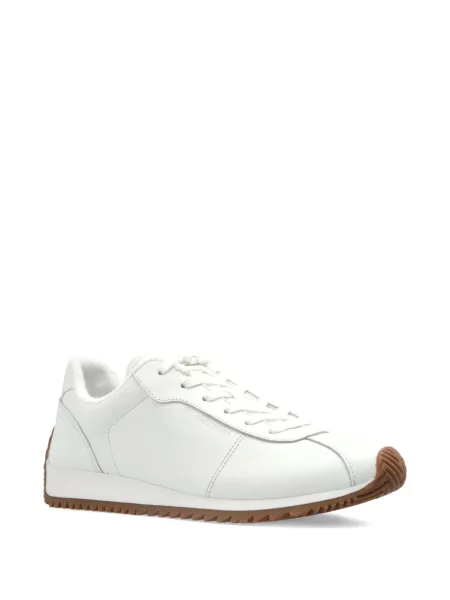 Δερμάτινα sneakers Michael Michael Kors με κορδόνια λευκό