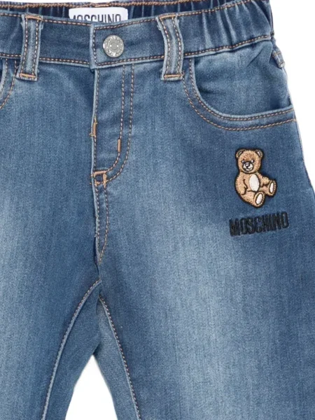 Spodnie dziecięce Moschino niebieskie