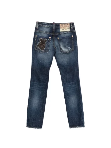 Blugi Dsquared2 zdrențuiți albastru