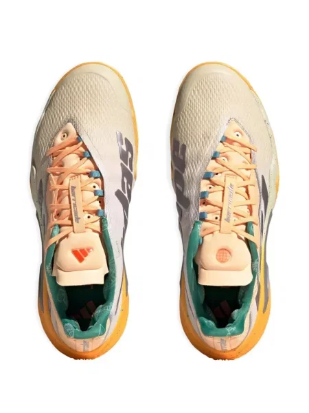 Běžecký květinový top Adidas šedý