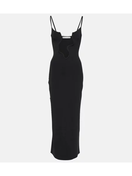 Rochie midi Christopher Esber fără mâneci până la genunchi de costum negru