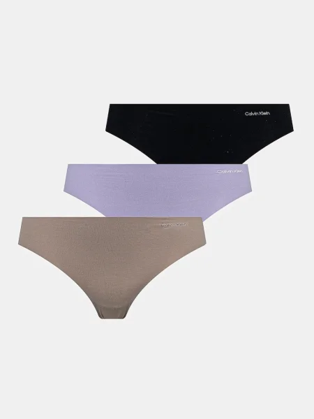 Прашки Calvin Klein Underwear 3 чифта лилаво виолетово