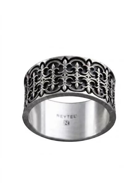 REYTEL Prsten GOTHIC FLEUR DE LIS stříbrná