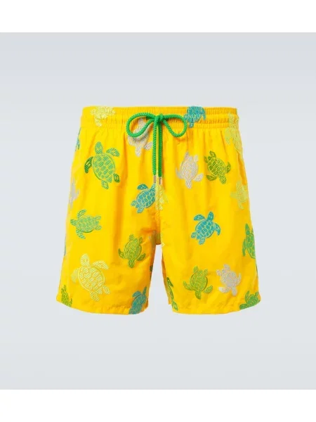Plavalne hlačke Vilebrequin s potiskom rumena