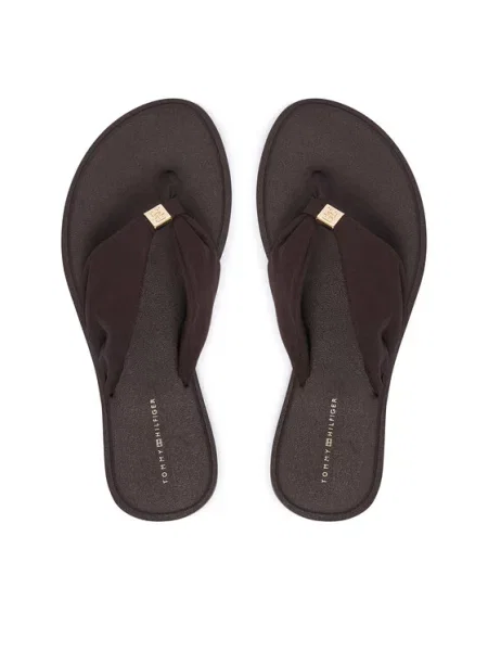 Tommy Hilfiger šľapky dámske TH SCANDI SOFT SUMMER SANDAL hnedá