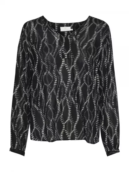 Kaffe Halenka KAAmber / offwhite černá
