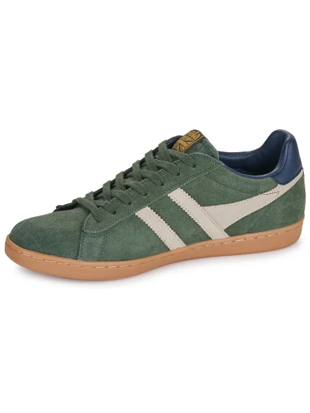 Pantofi Gola din piele de căprioară verde