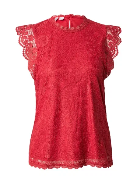 PIECES Bluză PCOLLINE roşu închis