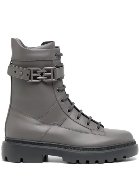 Botine Bally din piele gri