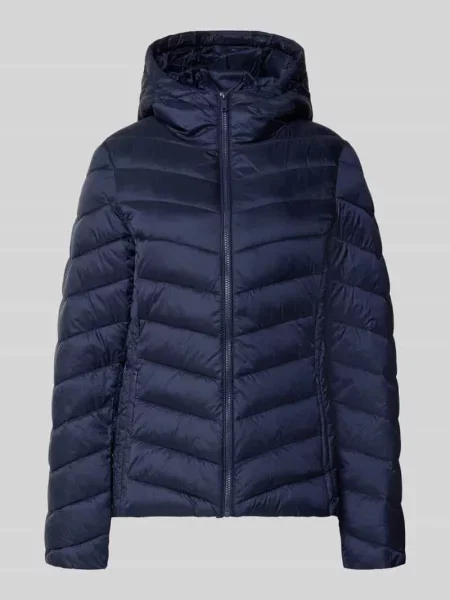 Kurtka w stylu puffer o kroju regular fit z zapinanymi na błyskawiczny Jake*s Casual granatowa