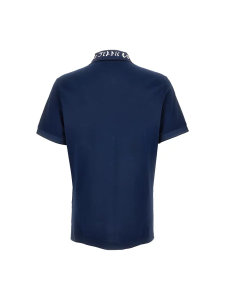 Koszulka polo Versace Jeans Couture niebieska