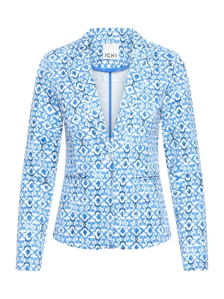 ICHI Sacou IHKATE albastru / bleumarin alb