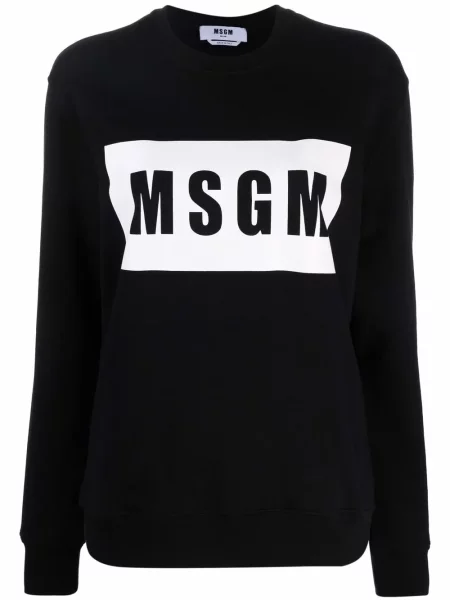 Bluza Msgm z nadrukiem czarna