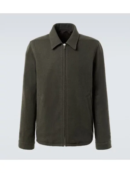 Geacă Rick Owens de lână verde