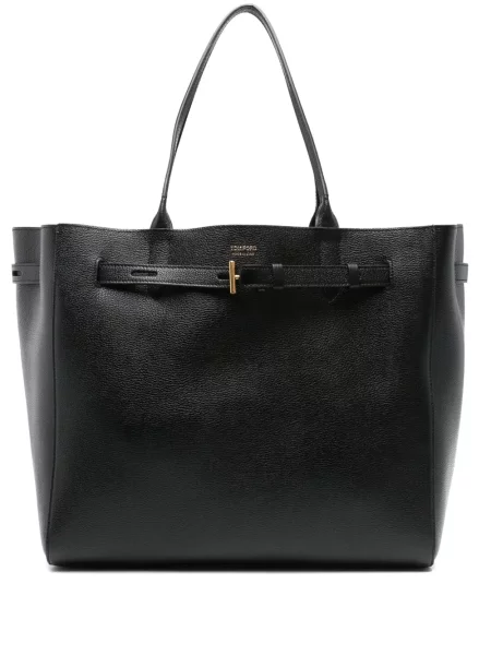 Geantă shopper Tom Ford din piele negru