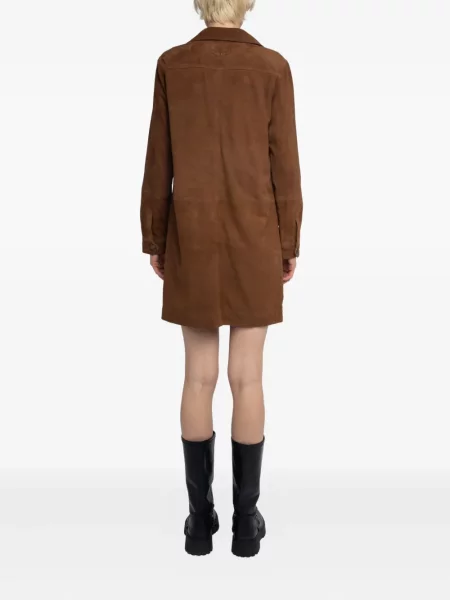 Nėriniuota kostiumas mini suknelė Zadig&voltaire su raišteliais ruda