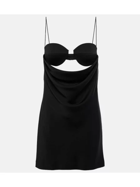 Rochie Alex Perry din satin drapată negru