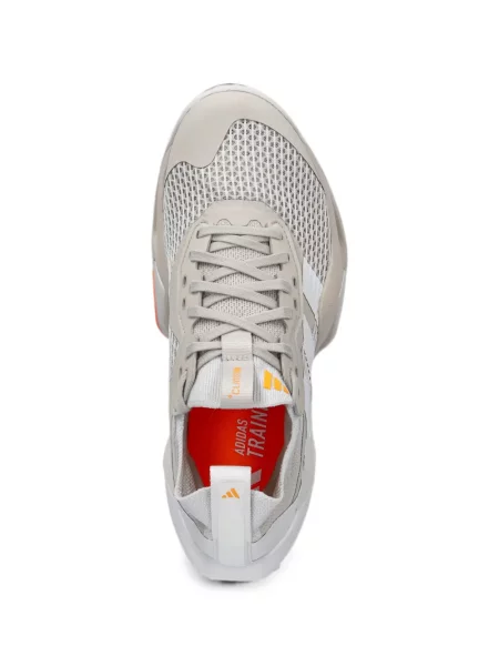 Košulja Adidas s platformom s printom s kapuljačom žuta