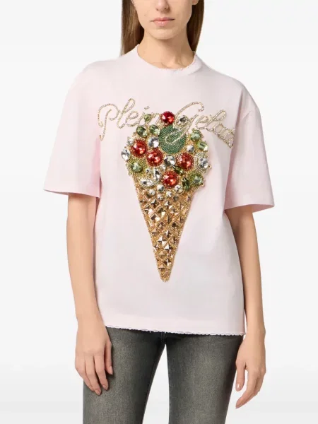 Tricou Philipp Plein roz