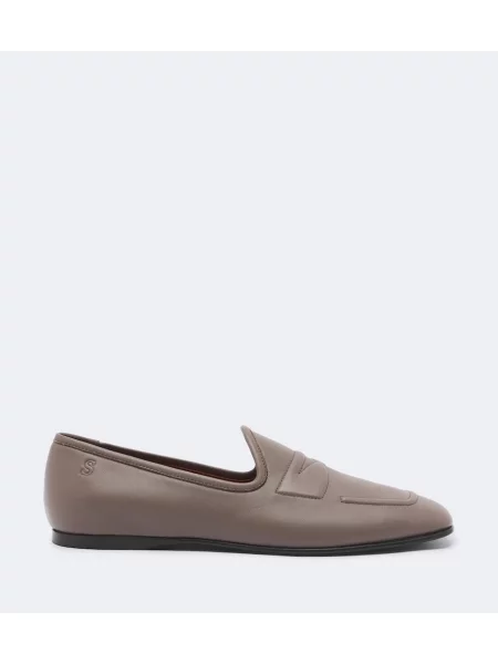 Pantofi loafer Acne Studios din piele gri