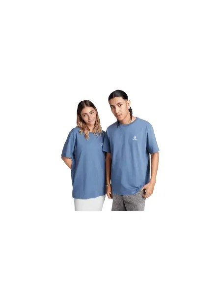 Converse Standard Fit Left Chest Star Chevron Embroidered Tee Mężczyźni Koszulki Converse Size: L niebieski