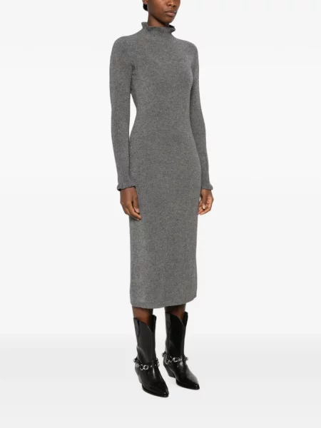 Rochie Arovescio tricotate gri