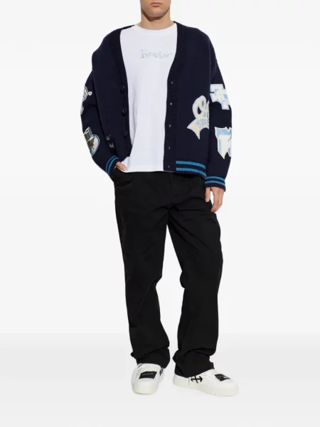 Cardigan Off-white tricotate alb