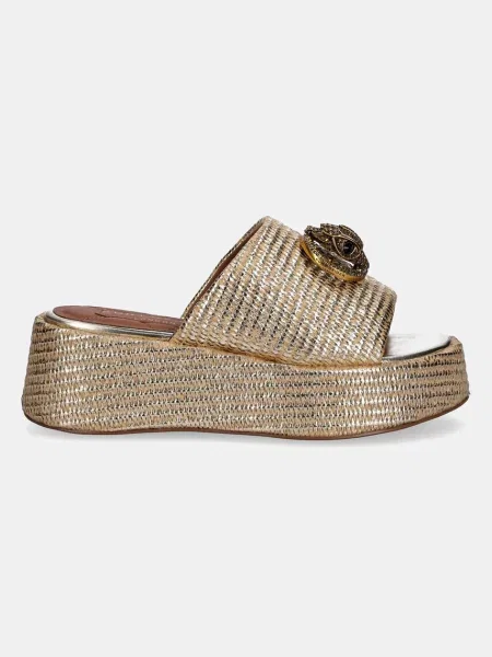 Klapki mules Kurt Geiger London beżowe