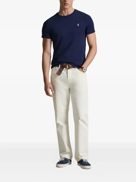 Кожени чорапи Polo Ralph Lauren с отворена пета с пейсли десен бяло