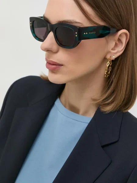 Слънчеви очила Gucci черно