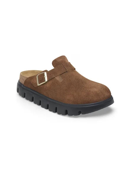 Chunky semišové tenisky Birkenstock hnedá