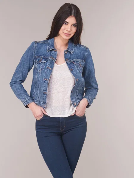 LEVI'S Prechodná bunda denim modrá