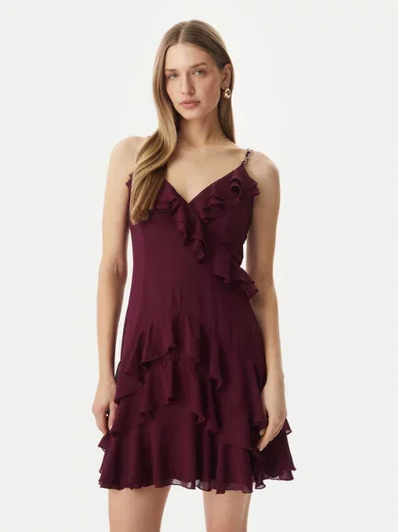 Morgan Rochie cocktail Vișiniu bordo