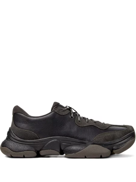 Sneakerși Camper din piele de căprioară negru