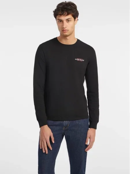 Klasické tričko Guess Jeans černé