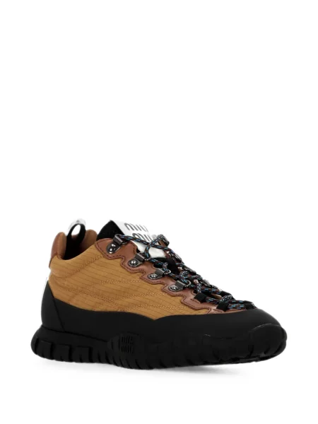Sneakerși Miu Miu din piele maro