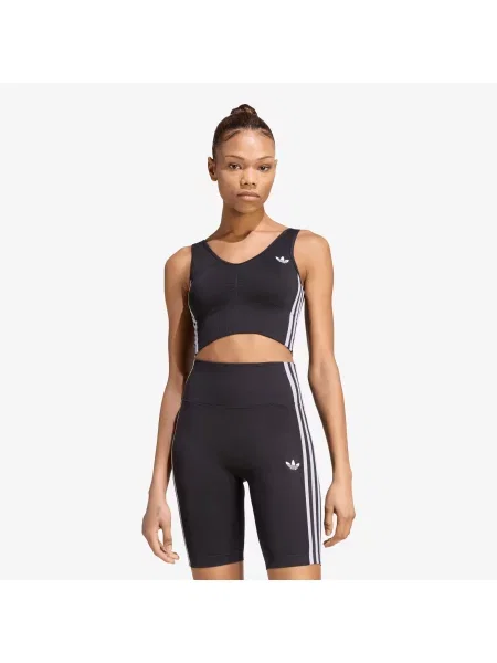 Sutien adidas Essentials 3 Stripes Seamless Bralette Black XS negru