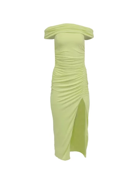 Rochie midi Self-portrait până la genunchi de costum verde