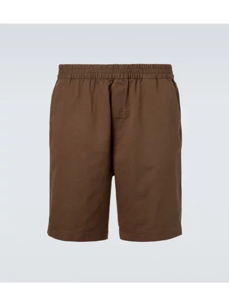 Pantaloni scurți de in Sunspel de in maro