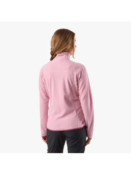 Bluza Polarowa Rozpinana Wędrówki Kobieta Stryn Elastyczny W Cztery Strony różowa