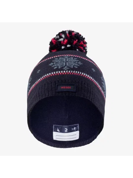 Czapka narciarska dla dzieci Wedze Jacquard czerwona