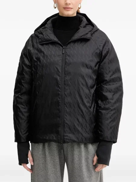 Geacă Armani Exchange cu glugă negru