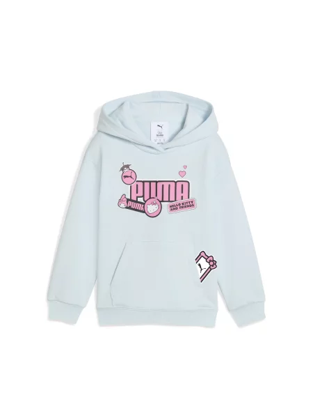Dziecięca bluza z kapturem z grafiką PUMA × HELLO KITTY AND FRIENDS PUMA niebieska
