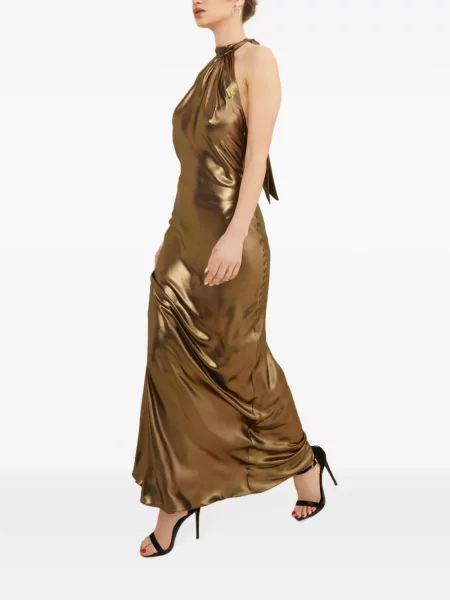 Rochie maxi Tessitura Body Couture cu gât halter