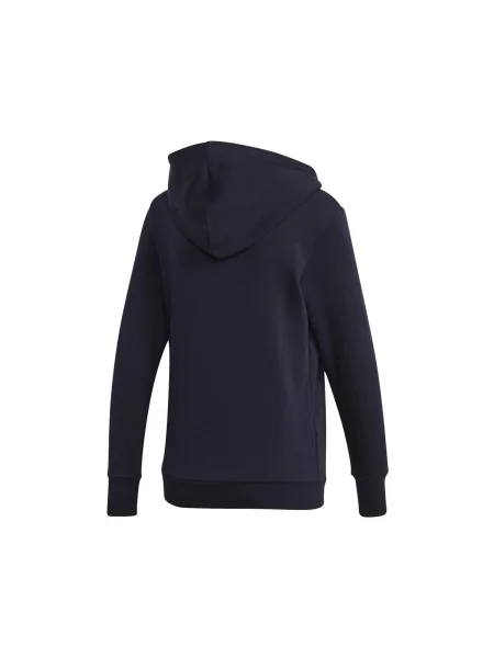 Fleecová mikina s kapucňou Adidas čierna