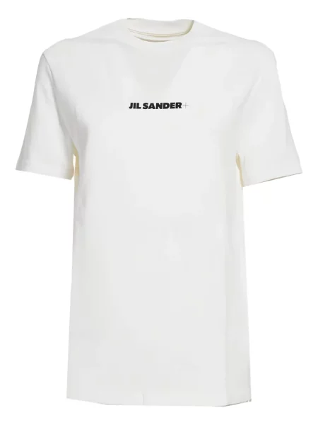 Tricou Jil Sander cu decolteu rotund alb