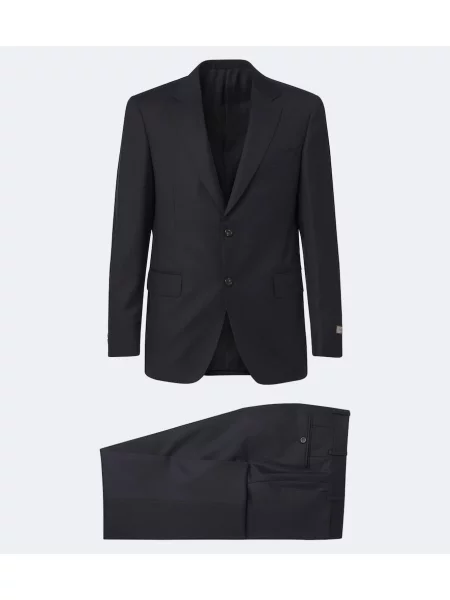 Costum Canali de lână albastru