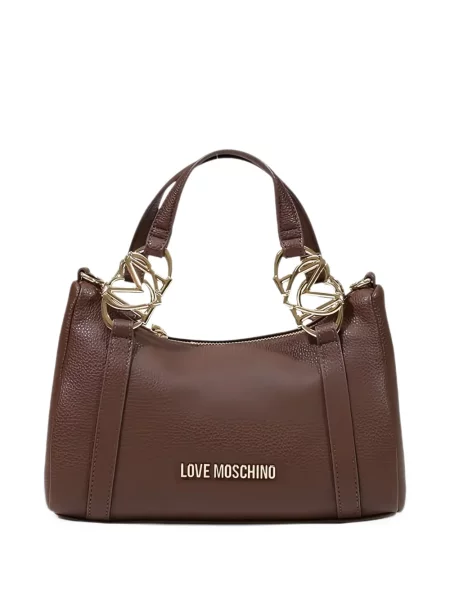 Shopper kabelka Love Moschino hnedá