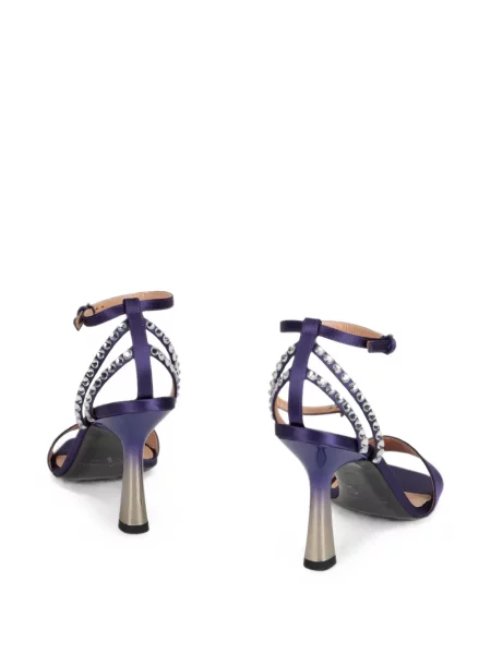 Sandale Alberta Ferretti din satin violet